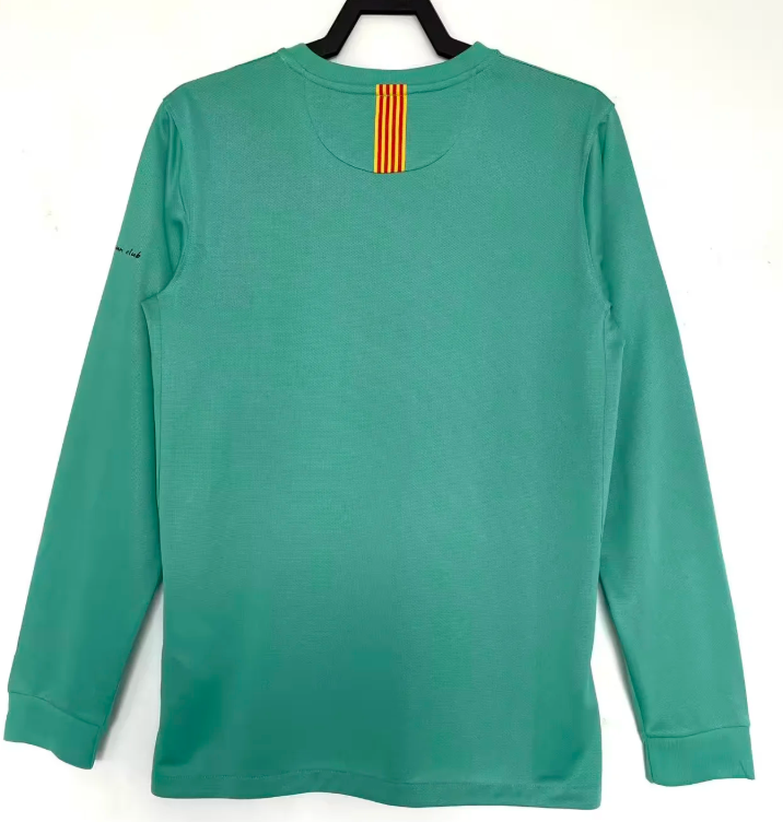2010/2011 Long Sleeve Retro Barcelona Away Football Shirt 1:1 Thai Quality
