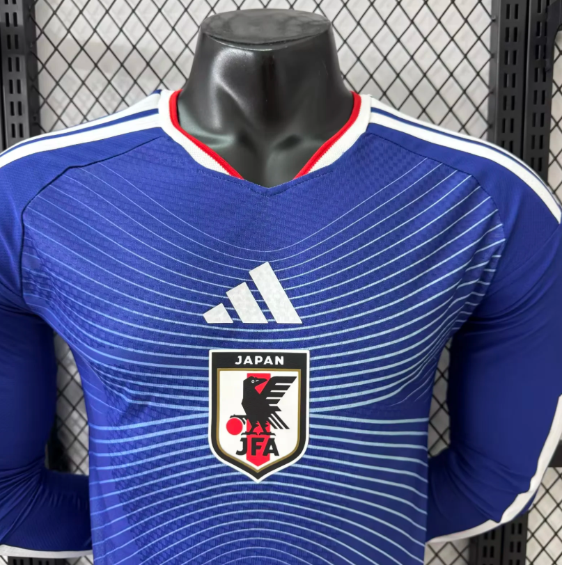 2025/2026 Long Sleeve Player Version Japan Home Football Jersey 1:1 Thai Quality