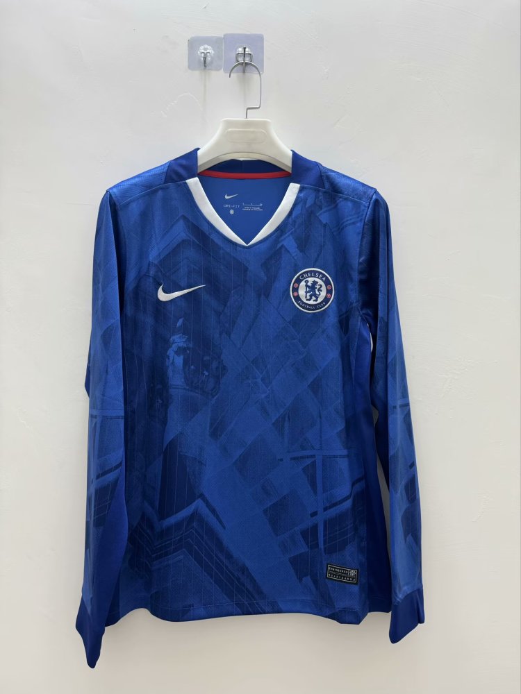 2025/2026 Long Sleeves Chelsea Home Football Shirt1:1 Thai Quality