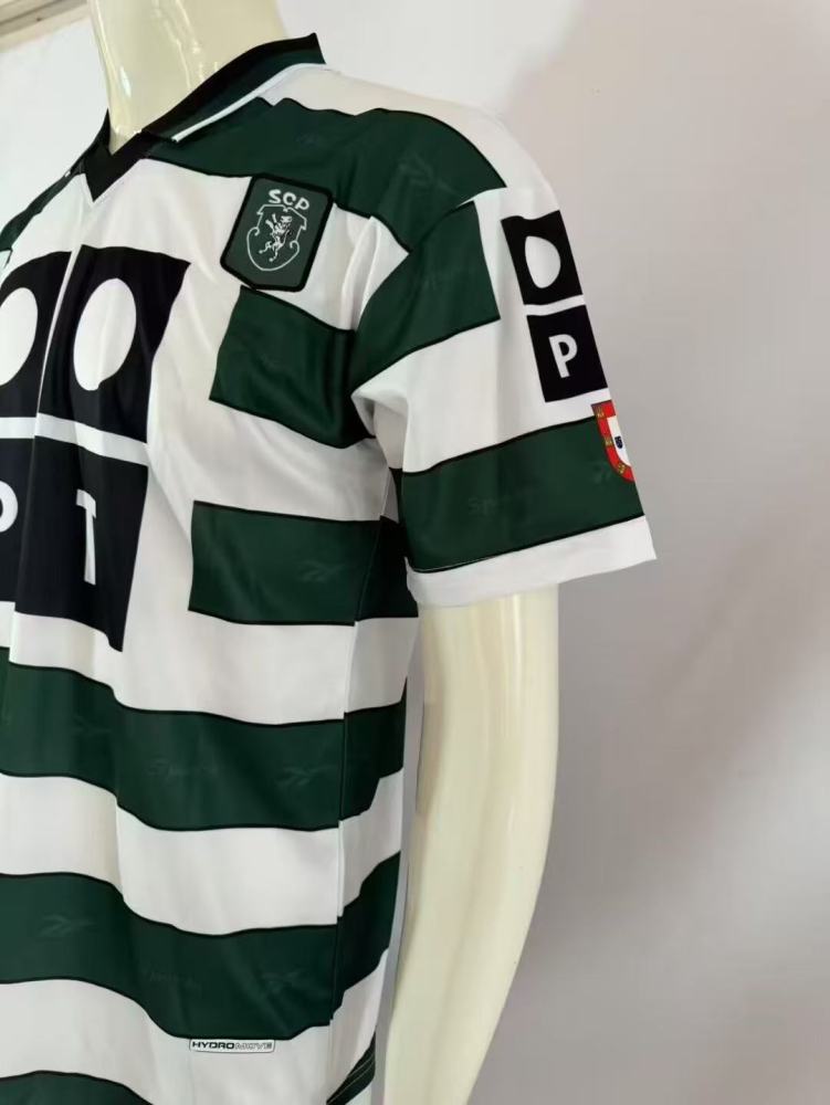 2000/2001 Retro Sporting Lisbon Home Football Shirt 1:1 Thai Quality