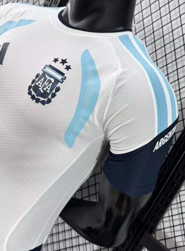 2026 Player Version Argentina Training Suit White Football Shirt 1:1 Thai Quality