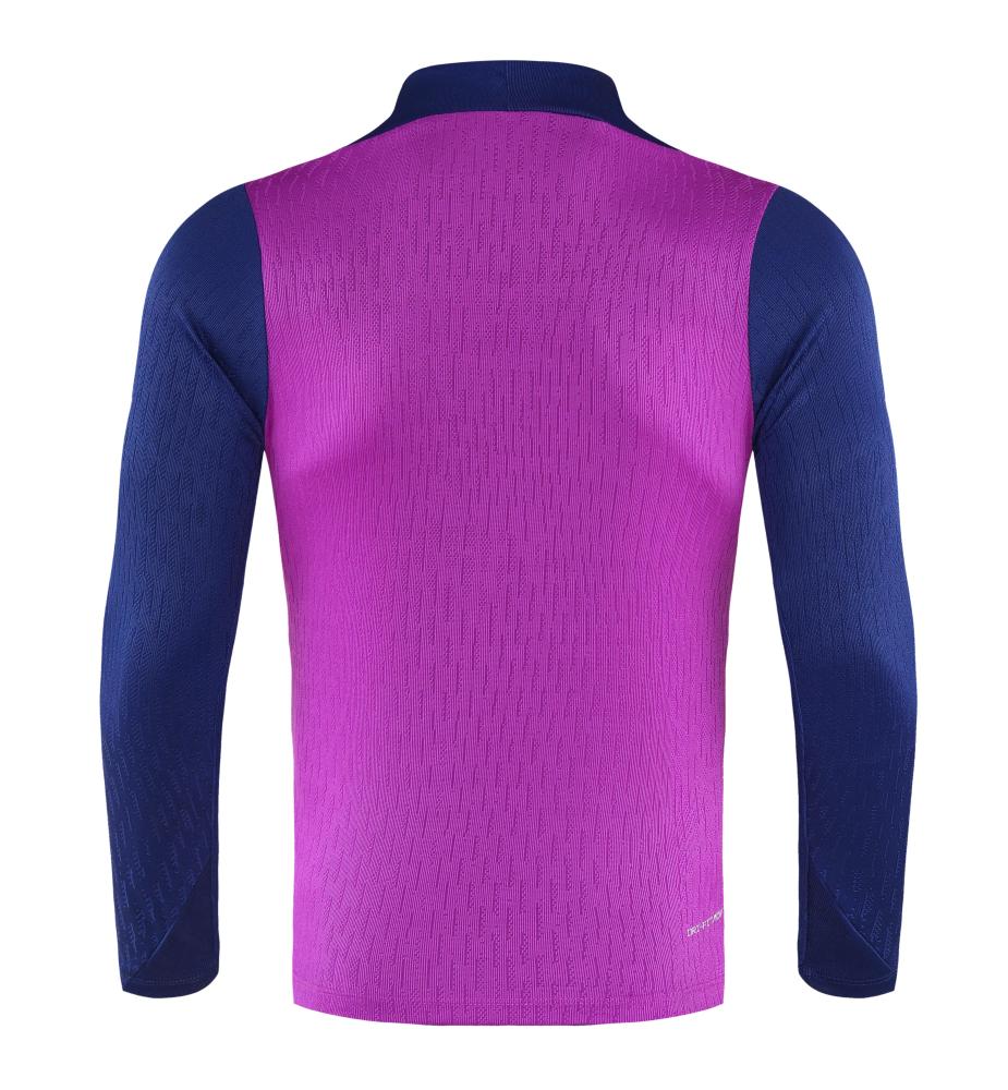 2025/2026 Barcelona Purple Half-Pull Training Suit Jersey Set 1:1 Thai Quality