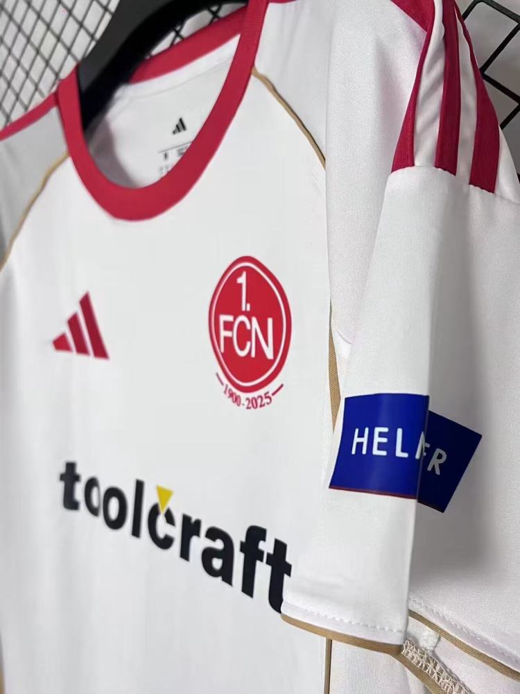 2025-2026 FC Nürnberg Away Football Jersey 1:1 Thai Quality
