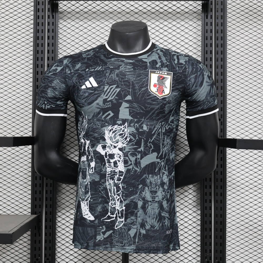 2025/2026 Player Version Japan White Saiyan Black Football Jersey 1:1 Thai quality