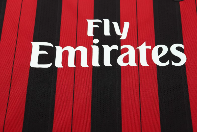 2013-2014 Retro Long Sleeve AC Milan Home Football Shirt 1:1 Thai Quality Kids Size