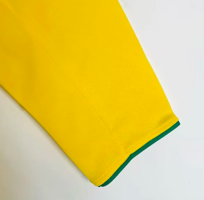 2024 Retro Long Sleeve Brazil Home Football Jersey 1:1 Thai Quality