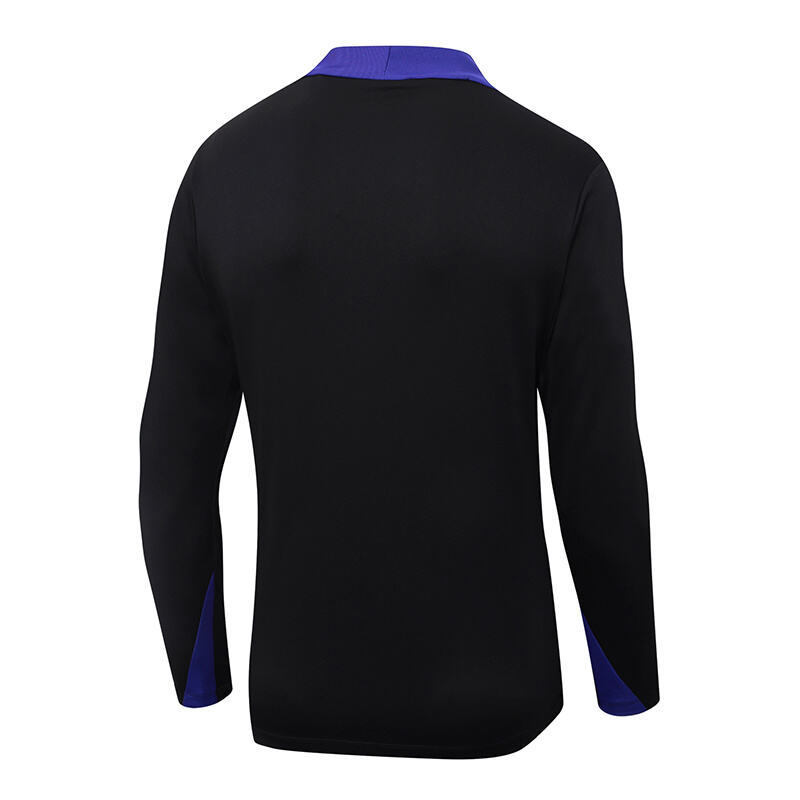 2025/2026 Barcelona Half-Pull Training Suit Black joint edition Jersey Set