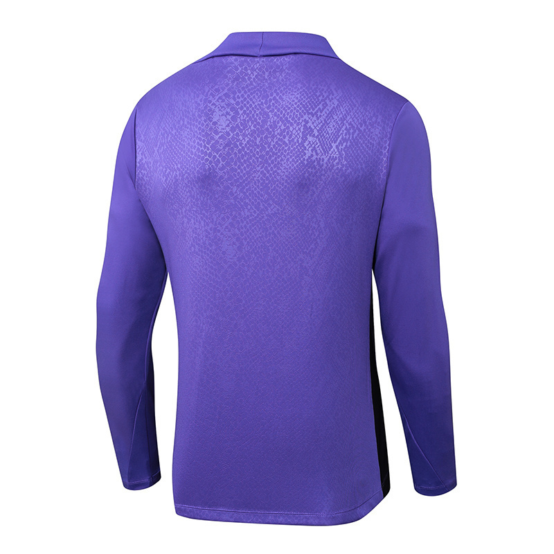 2025/2026 Barcelona Half-Pull Training Suit Purple joint edition Jersey Set