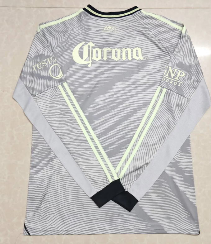 2025/2026 Long Sleeve Club América Third Away Football Shirt 1:1 Thai Quality