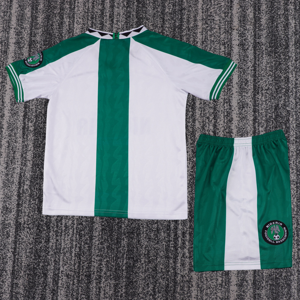1996 Retro Nigeria National Team Away Football Jersey 1:1 Thai Quality Kids Size