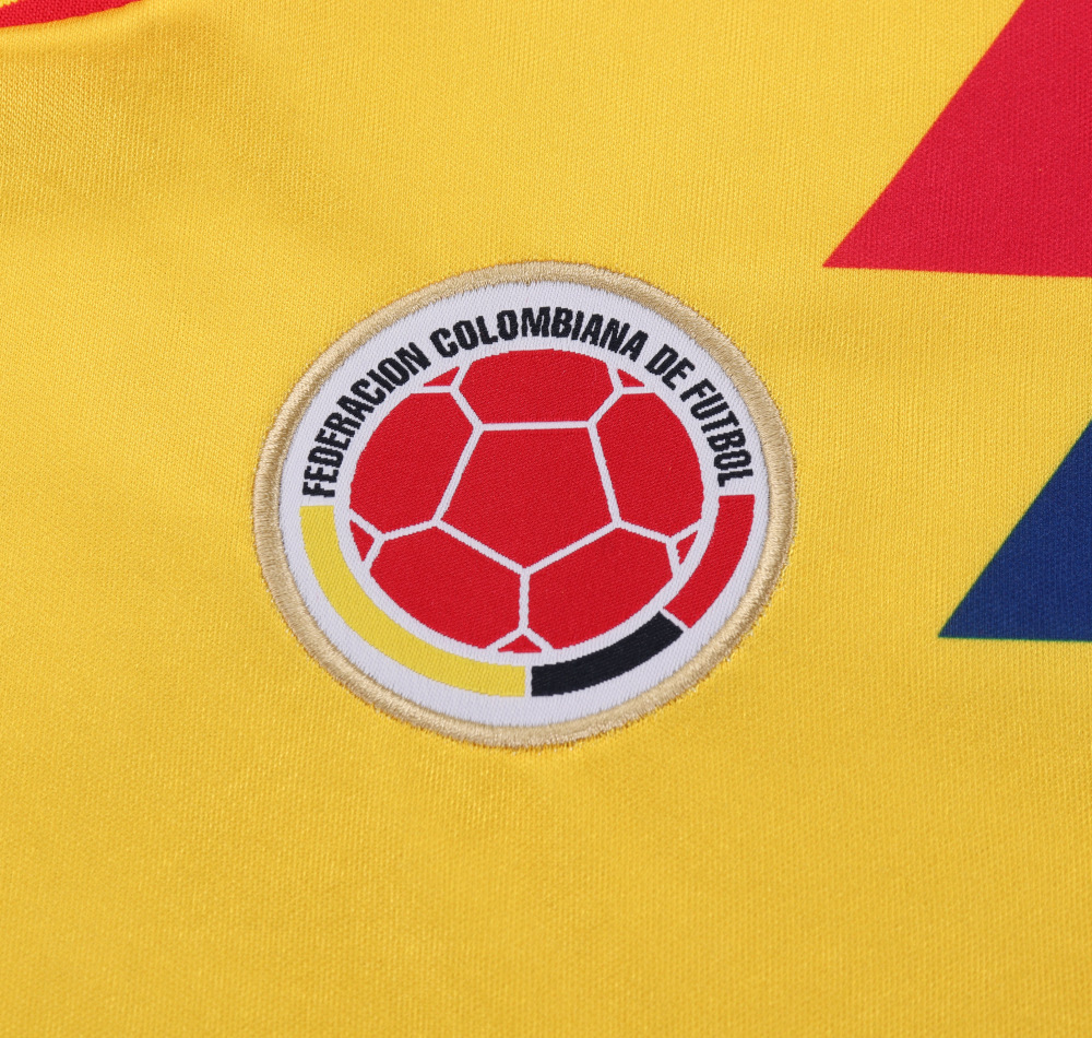 1990 Retro Colombia National Home Football Shirt 1:1 Thai Quality Kids Size