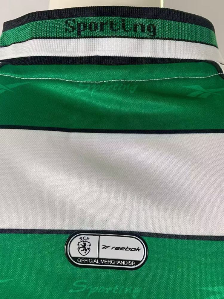 2001-2002 Retro Sporting Lisbon Home Football Shirt 1:1 Thai Quality