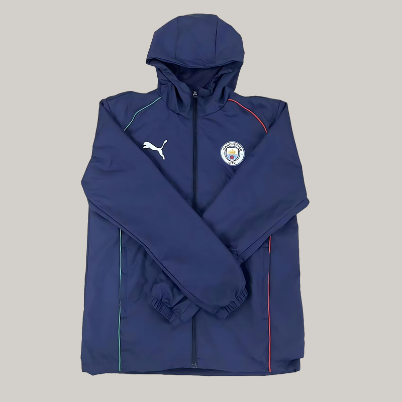 2025 Manchester City Windbreaker Blue Jersey