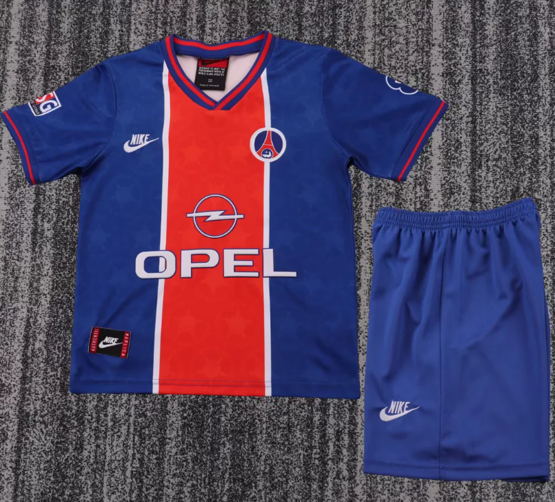1995/1996 Retro Psg Paris Saint-Germain Home Football Shirt 1:1 Thai Quality Kids Size
