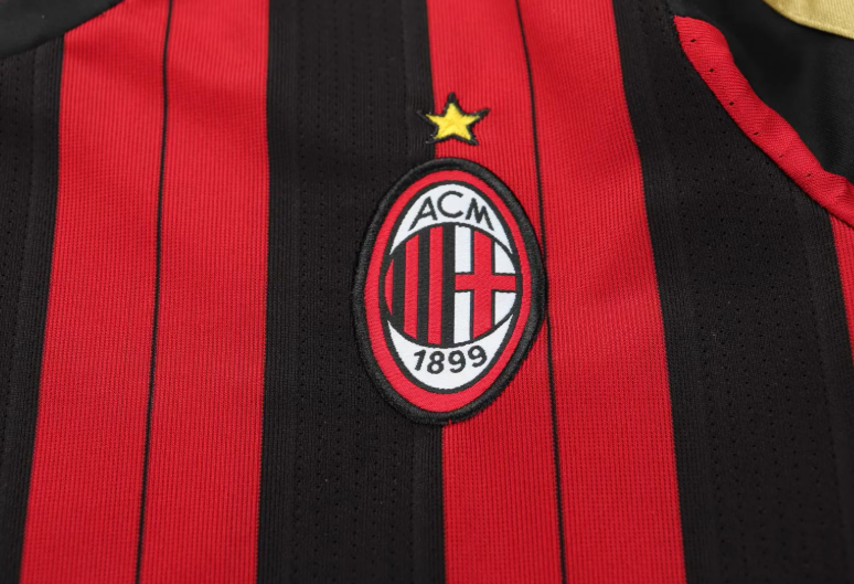 2013-2014 Retro Long Sleeve AC Milan Home Football Shirt 1:1 Thai Quality Kids Size