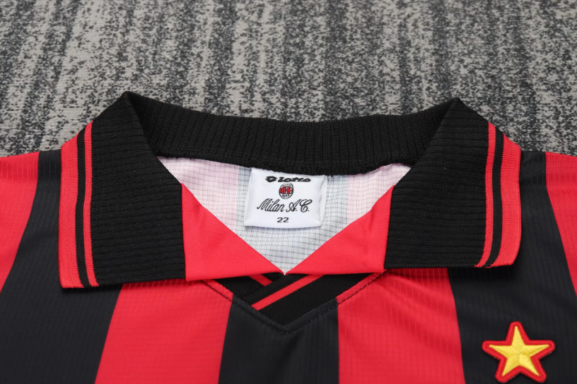 1997/1998 Retro AC Milan Home Football Shirt 1:1 Thai Quality Kids Size