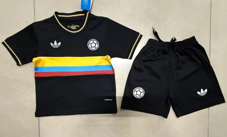 2024 Colombia 100th Anniversary Football Jersey Shirt 1:1 Thai Quality Kids Size