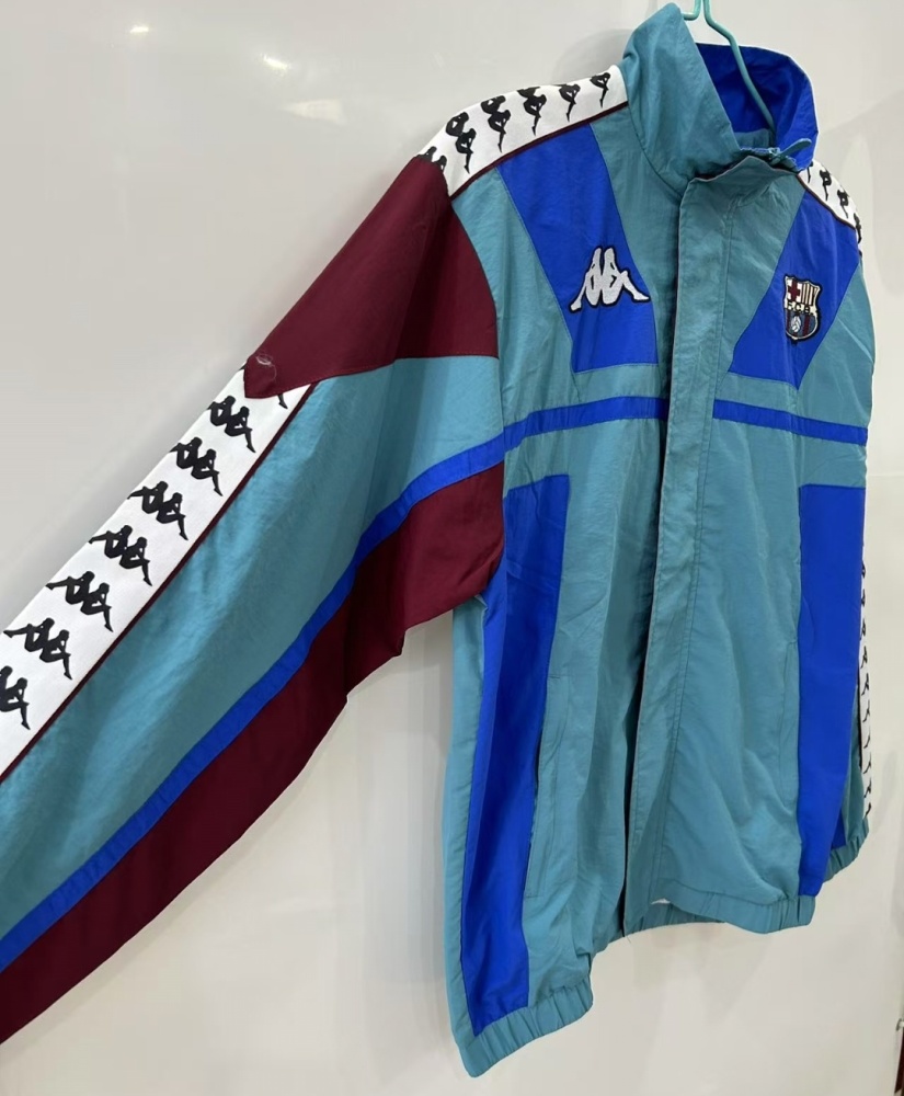 1992/1995 Retro Barcelona Windbreaker Green Jersey 1:1 Thai Quality