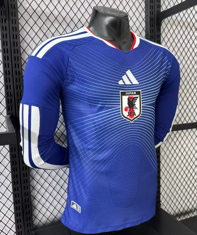 2025/2026 Long Sleeve Player Version Japan Home Football Jersey 1:1 Thai Quality