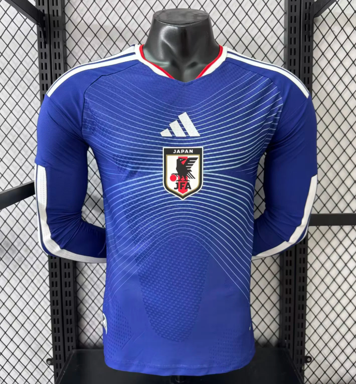 2025/2026 Long Sleeve Player Version Japan Home Football Jersey 1:1 Thai Quality