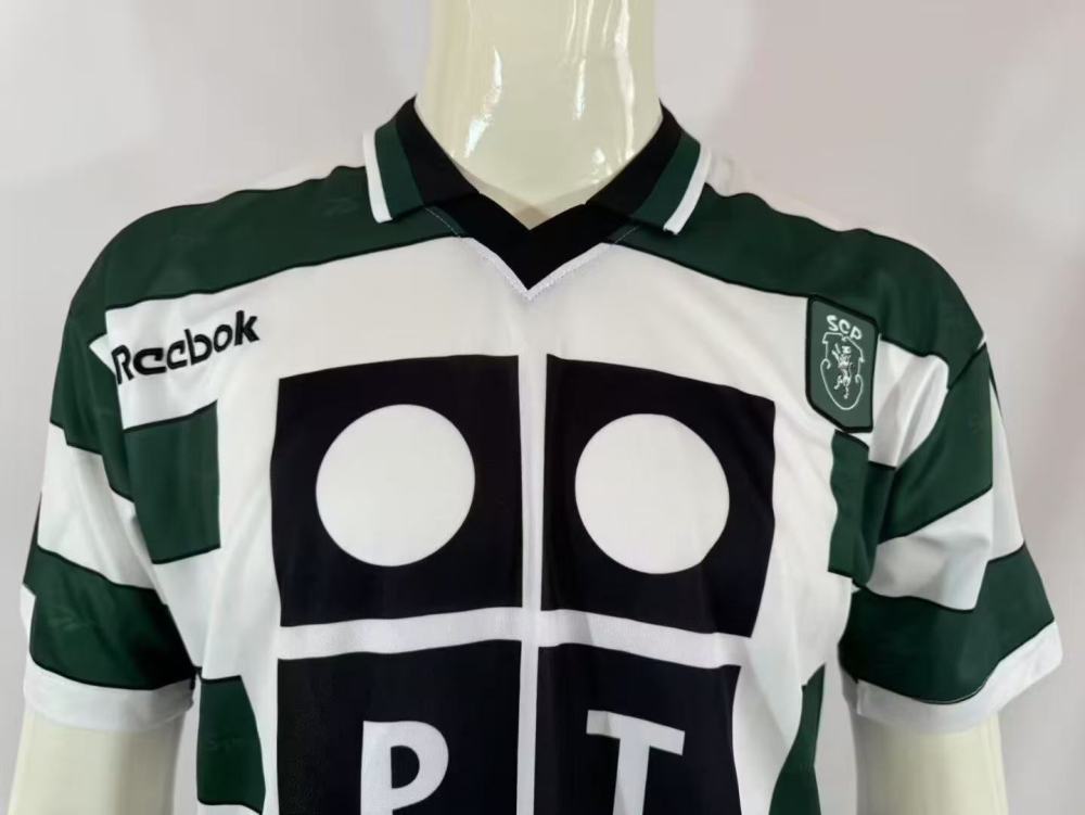 2000/2001 Retro Sporting Lisbon Home Football Shirt 1:1 Thai Quality