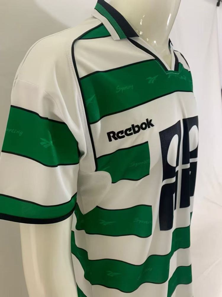 2001-2002 Retro Sporting Lisbon Home Football Shirt 1:1 Thai Quality