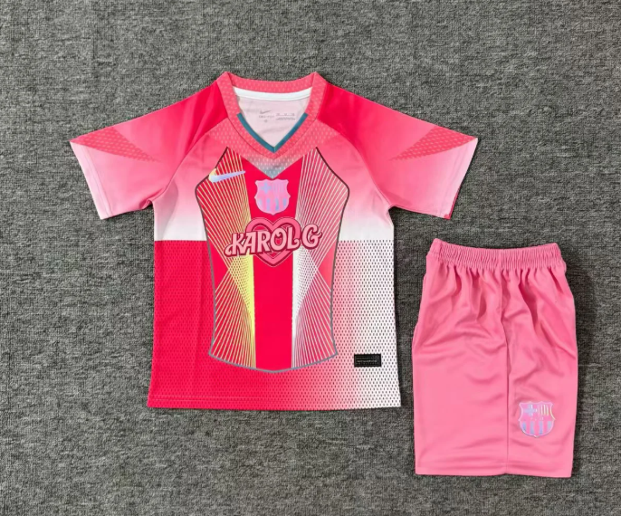 2025/2026 Barcelona Koralg Joint Name Football Jersey 1:1 Thai Quality Kids Size