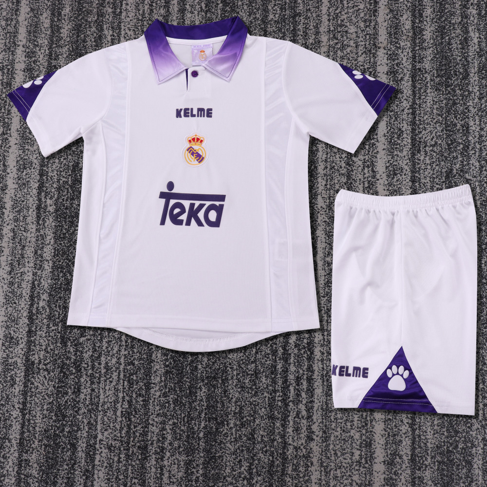 1997-1998 Retro Real Madrid Home Football Shirt 1:1 Thai Quality Kids Size