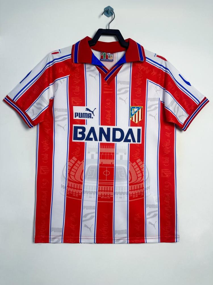 1996-1997 Retro Atletico Madrid Home Soccer Jersey 1:1 Thai Quality