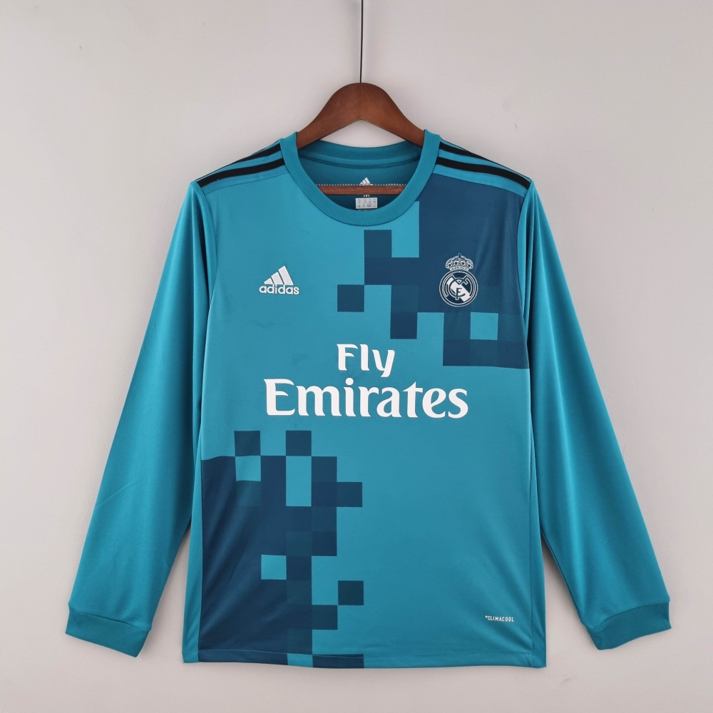 2017/2018 Retro Long Sleeve Real Madrid Third Away 1:1 Thai Quality