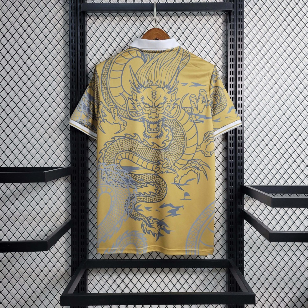 2023/2024 Real Madrid Chinese Gold Dragon Football Shirt