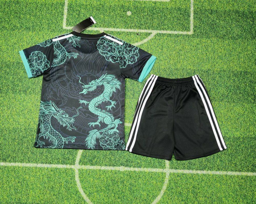 2025/2026 Real Madrid  Green Dragon Special Edition Football Jersey 1:1 Thai quality Kids Size