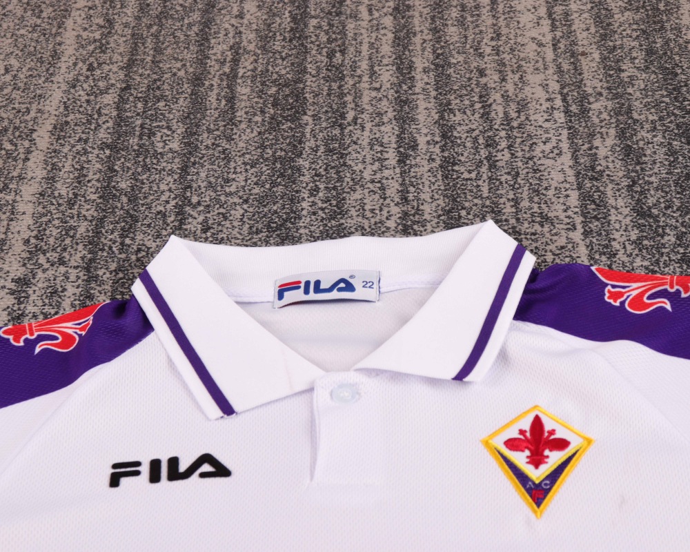 1998-1999 Retro Fiorentina Away Football Shirt 1:1 Thai Quality Kids Size