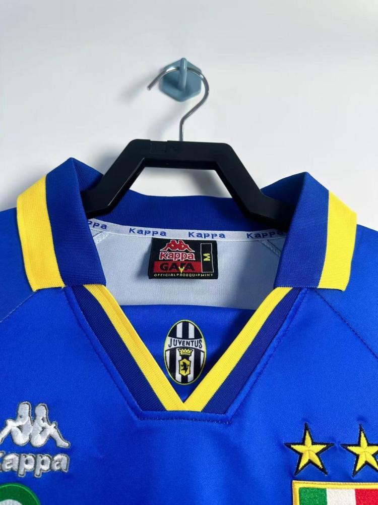 1995/1996 Retro Long Sleeve Juventus Away Soccer Jersey 1:1 Thai Quality