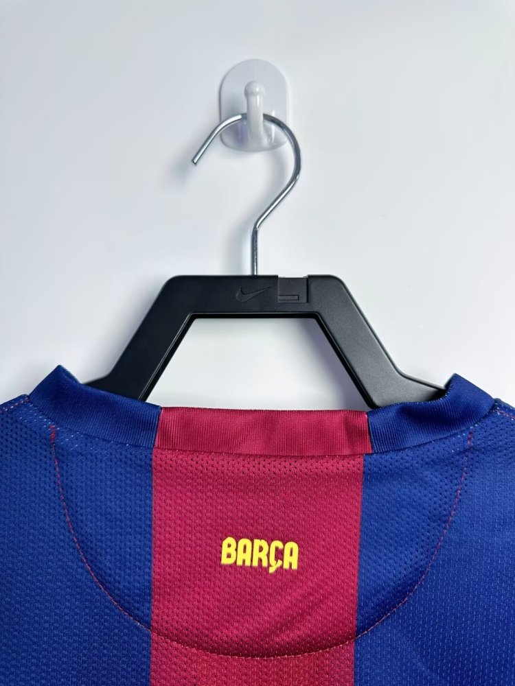 2014/2015 Retro Long Sleeve Barcelona Football Shirt Home 1:1 Thai Quality