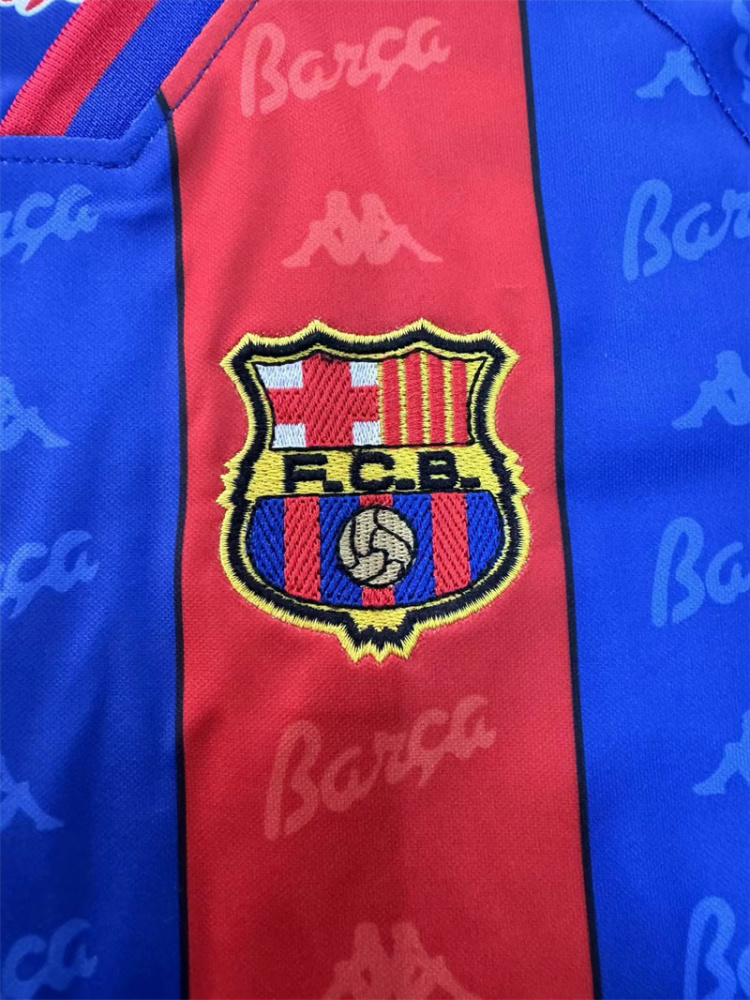 1996/1997 Retro Barcelona Home Football Shirt 1:1 Thai Quality Kids Size