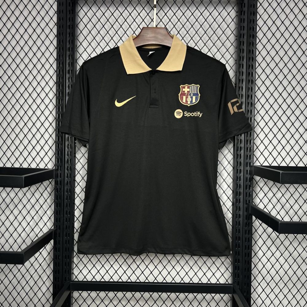 2024/2025 Barcelona Polo Black Football Shirt 1:1 Thai Quality