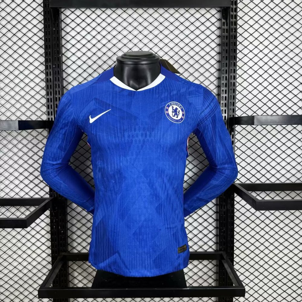 2025/2026 Long Sleeves Chelsea Home Player Version Football Shirt 1:1 Thai Quality