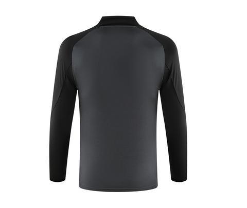 2024/2025 Manchester United Half-Pull Training Suit Dark Gray Football Shirt 1:1 Thai Quality Set