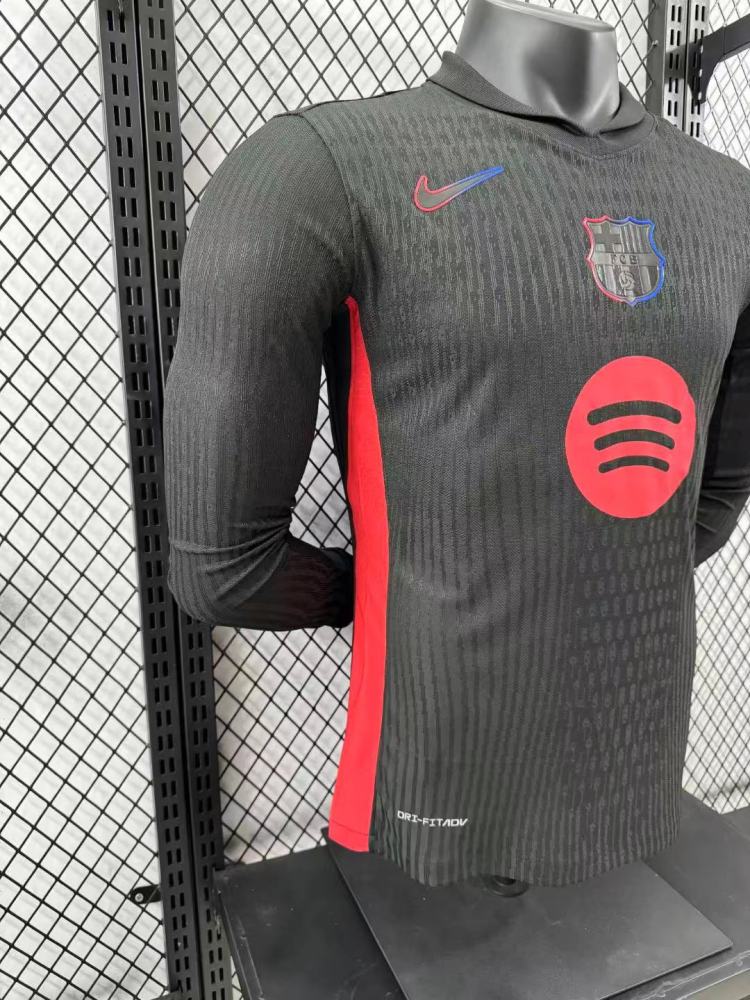 2024/2025 Long Sleeve Barcelona Away No Spotify Jersey  1:1 Thai Quality