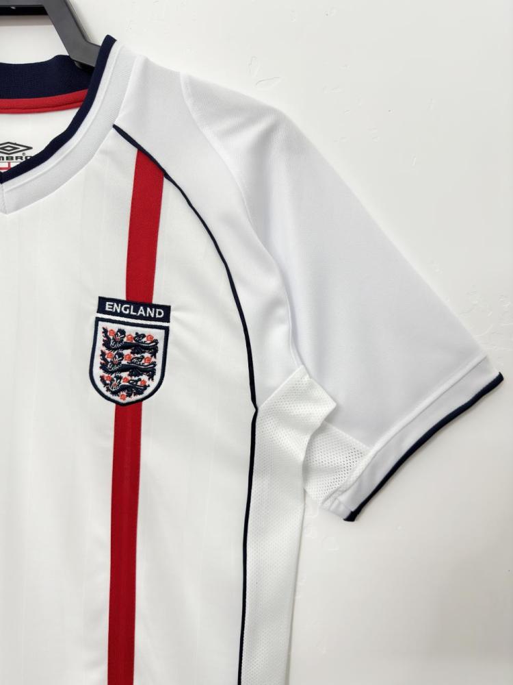 2002 Retro England Home Soccer Jersey 1:1 Thai Quality