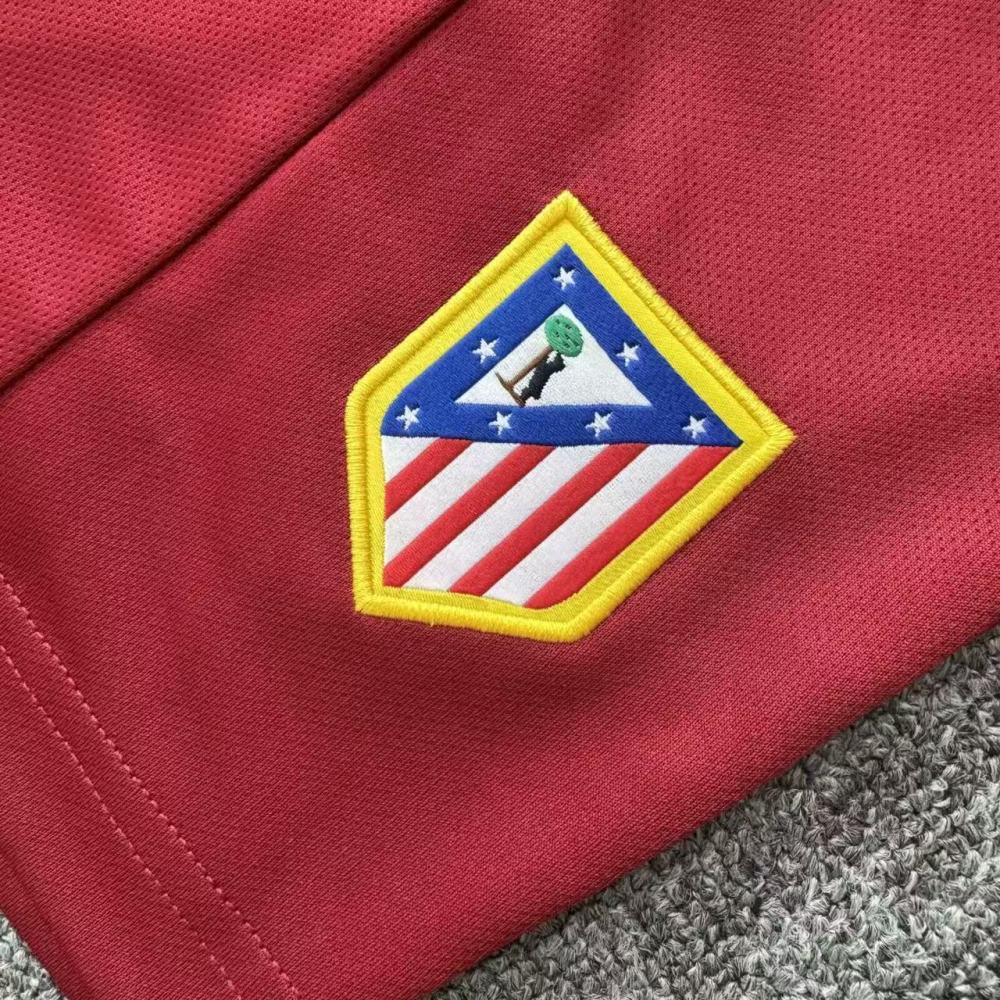 2004-2005 Retro Long Sleeve Atletico Madrid Away Football Jersey 1:1 Thai Quality Kids Size