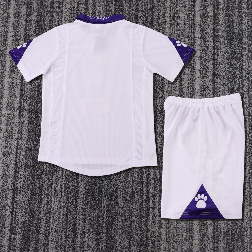 1997-1998 Retro Real Madrid Home Football Shirt 1:1 Thai Quality Kids Size