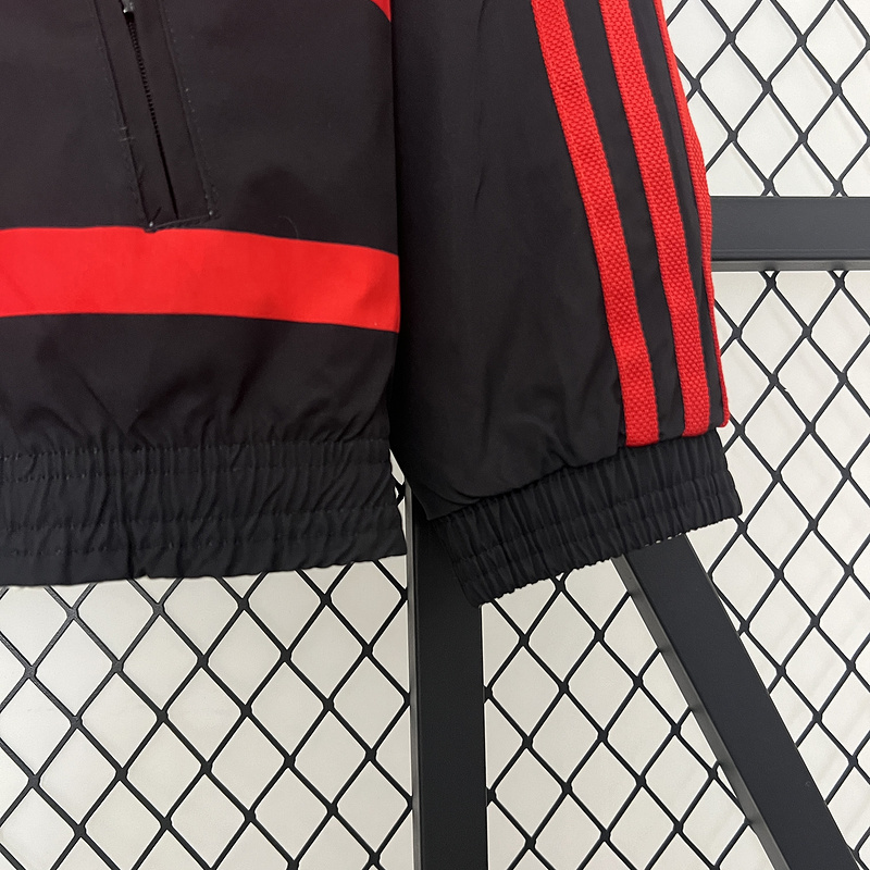 2024-2025 Flamengo CasuaI Reversible Windbreaker(white-red)Soccer Jersey 1:1 Thai Quality