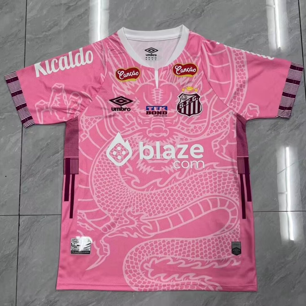 2025/2026 Santos Special Edition pink Football Jersey 1:1 Thai Quality
