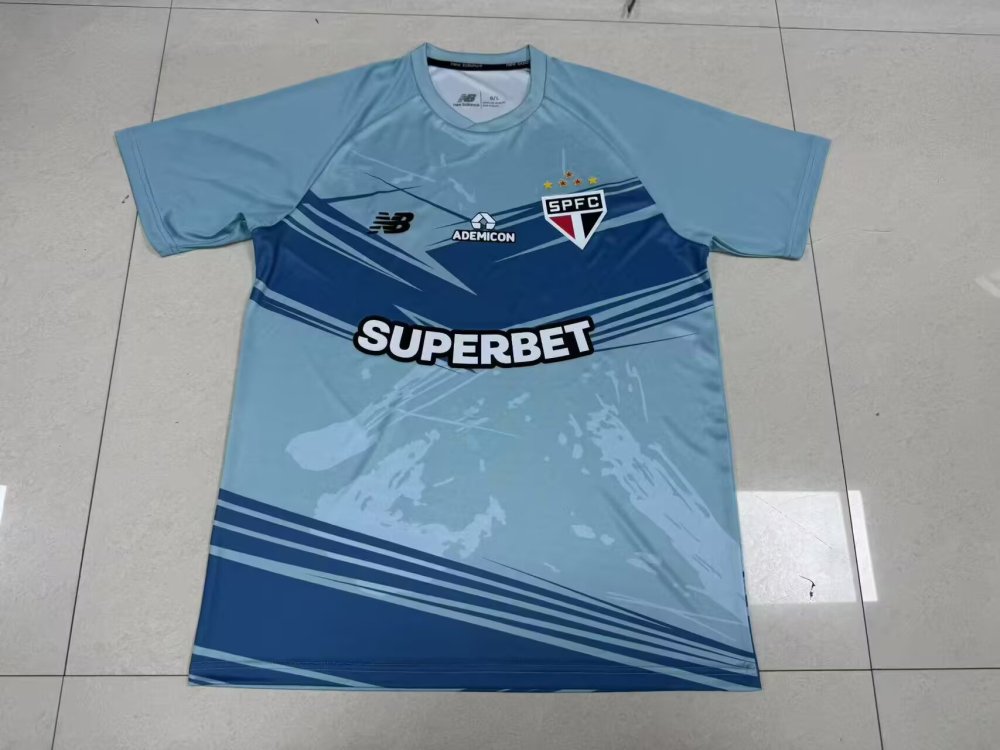 2025/2026 São Paulo Training uniform Blue Football Jersey 1:1 Thai quality