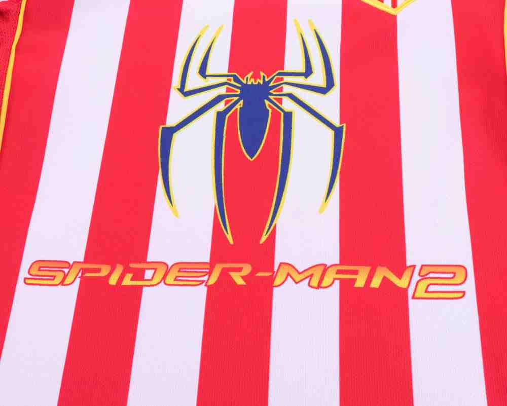 2004-2005 Retro Long Sleeve Atletico Madrid Home Football Jersey 1:1 Thai Quality Kids Size