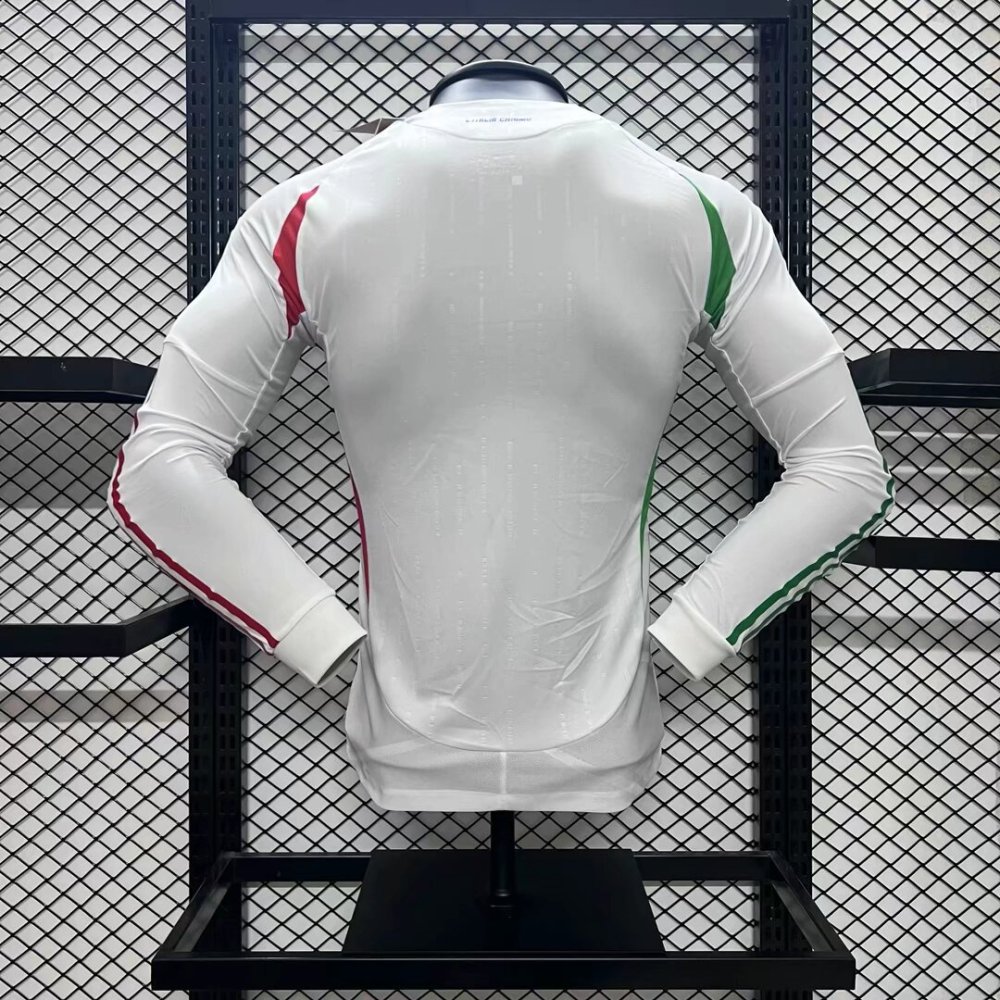 2024-2025 Player Version Italy Away Long Sleeve Football Shirt 1:1 Thai Quality
