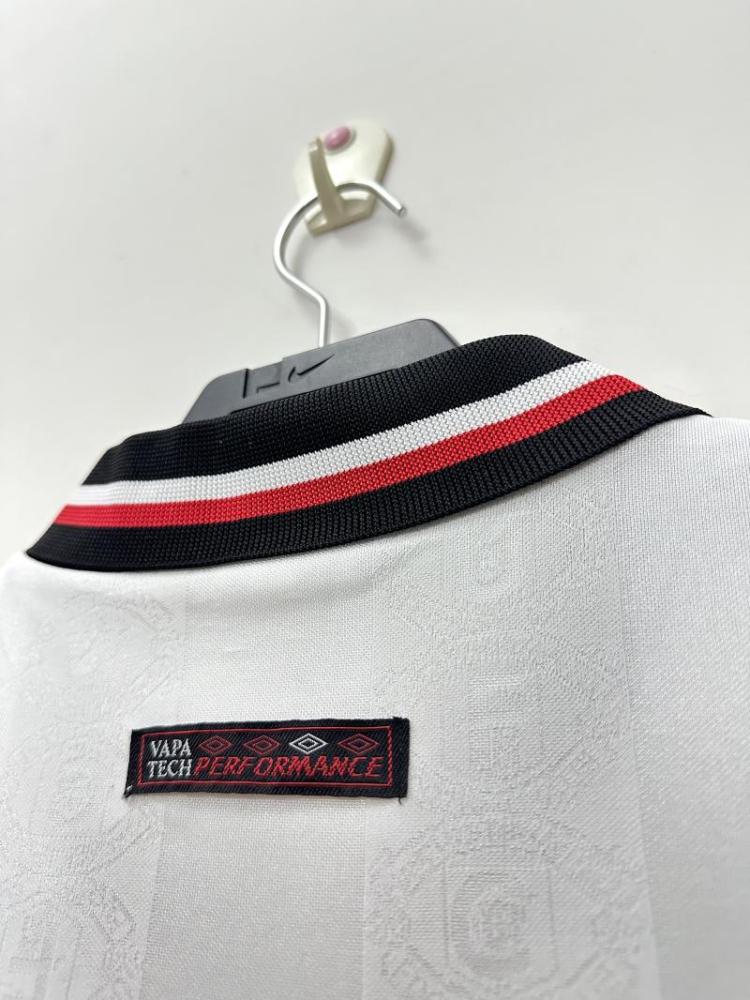 1998/1999 Retro Manchester United Away White Football Shirt 1:1 Thai Quality