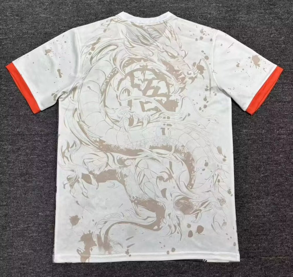 2025/2026 Japan Goku Orange Saiyan White Football Jersey 1:1 Thailand Quality